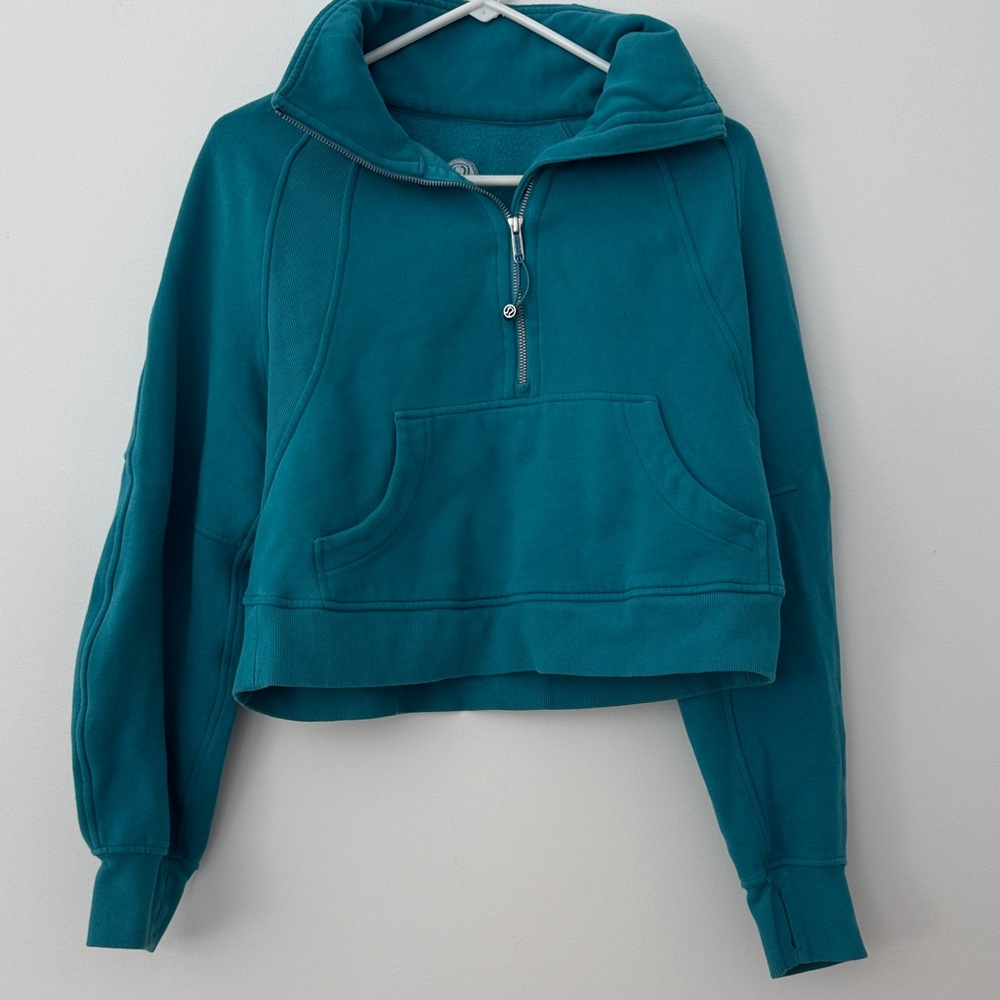 Lululemon Athletica Turquoise Half-Zip Sweatshirt
